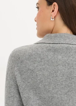 Polo-Pullover mit Wollanteil Damen Bekleidung·Umstandsmode|Bekleidung·Jeans