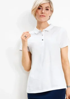 Damen bonprix Nachhaltigere Materialien|Shirts & Tops|Poloshirt