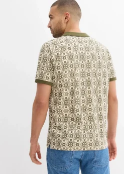 Herren bonprix Große Größen|Shirts & Polos|Poloshirt aus Bio-Baumwolle, Kurzarm