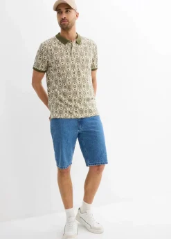 Herren bonprix Große Größen|Shirts & Polos|Poloshirt aus Bio-Baumwolle, Kurzarm