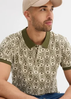 Herren bonprix Große Größen|Shirts & Polos|Poloshirt aus Bio-Baumwolle, Kurzarm