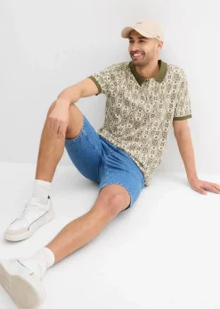 Herren bonprix Große Größen|Shirts & Polos|Poloshirt aus Bio-Baumwolle, Kurzarm