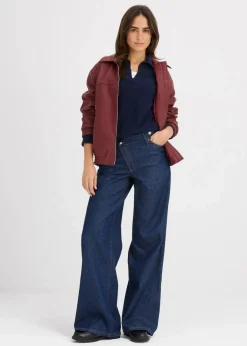 Damen bonprix Nachhaltigere Materialien|Shirts & Tops|Poloshirt aus feiner Viskose