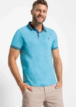 Herren bonprix Shirts & Polos|Große Größen|Poloshirt aus reiner Baumwolle