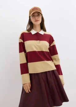 Damen bonprix Bekleidung·Blusen & Tuniken|Sweat|Poloshirt aus reiner Bio-Baumwolle