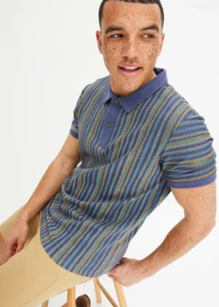 Herren bonprix Große Größen|Shirts & Polos|Poloshirt aus reiner Bio-Baumwolle