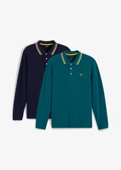 Outlet Poloshirt aus reiner Bio-Baumwolle (2er Pack) Herren Shirts & Polos|Große Größen
