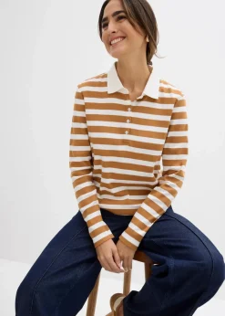 Best Poloshirt aus schwerer Bio-Baumwolle Damen Shirts & Tops|Basics