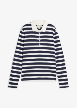 Damen bonprix Bekleidung·Röcke|Nachhaltigere Materialien|Poloshirt aus schwerer Bio-Baumwolle
