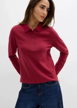 Clearance Poloshirt aus schwerer Bio-Baumwolle Damen Nachhaltigere Materialien|Shirts & Tops