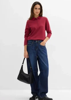 Clearance Poloshirt aus schwerer Bio-Baumwolle Damen Nachhaltigere Materialien|Shirts & Tops