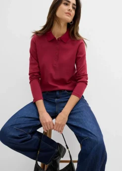 Clearance Poloshirt aus schwerer Bio-Baumwolle Damen Nachhaltigere Materialien|Shirts & Tops