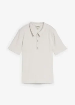 Online Poloshirt aus Viskose-Mix Damen Shirts & Tops