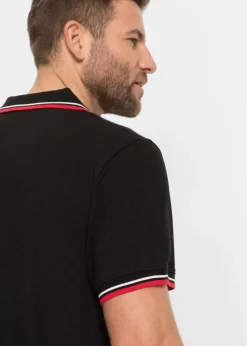 Herren bonprix Shirts & Polos|Große Größen|Poloshirt, Kurzarm aus reiner Bio-Baumwolle (2er Pack)