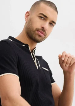 Herren bonprix Shirts & Polos|Poloshirt mit Kontrastdetails