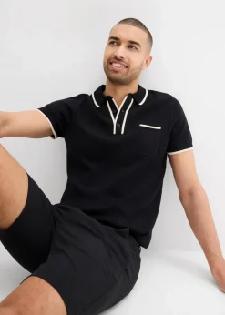Herren bonprix Shirts & Polos|Poloshirt mit Kontrastdetails