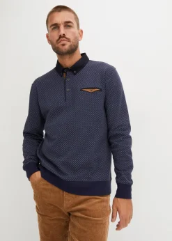 New Polo-Sweatshirt aus Bio-Baumwolle Herren Große Größen|Sweat