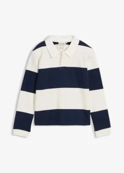 Kinder bonprix Jungen 9-16 Jahre·Bademode|Jungen 9-16 Jahre·Sweat & Strick|Polo-Sweatshirt aus reiner Bio-Baumwolle