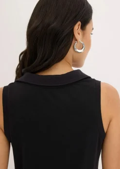 Damen bonprix Shirts & Tops|Polotop aus Viskose-Piqué