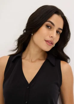 Damen bonprix Shirts & Tops|Polotop aus Viskose-Piqué