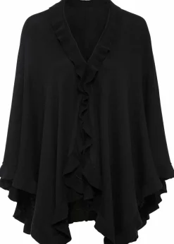 New Poncho mit Kaschmiranteil Damen Ponchos|Schuhe & Accessoires In Spezialgrößen·Tücher & Ponchos