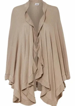 Damen bonprix Ponchos|Schuhe & Accessoires In Spezialgrößen·Tücher & Ponchos|Poncho mit Kaschmiranteil