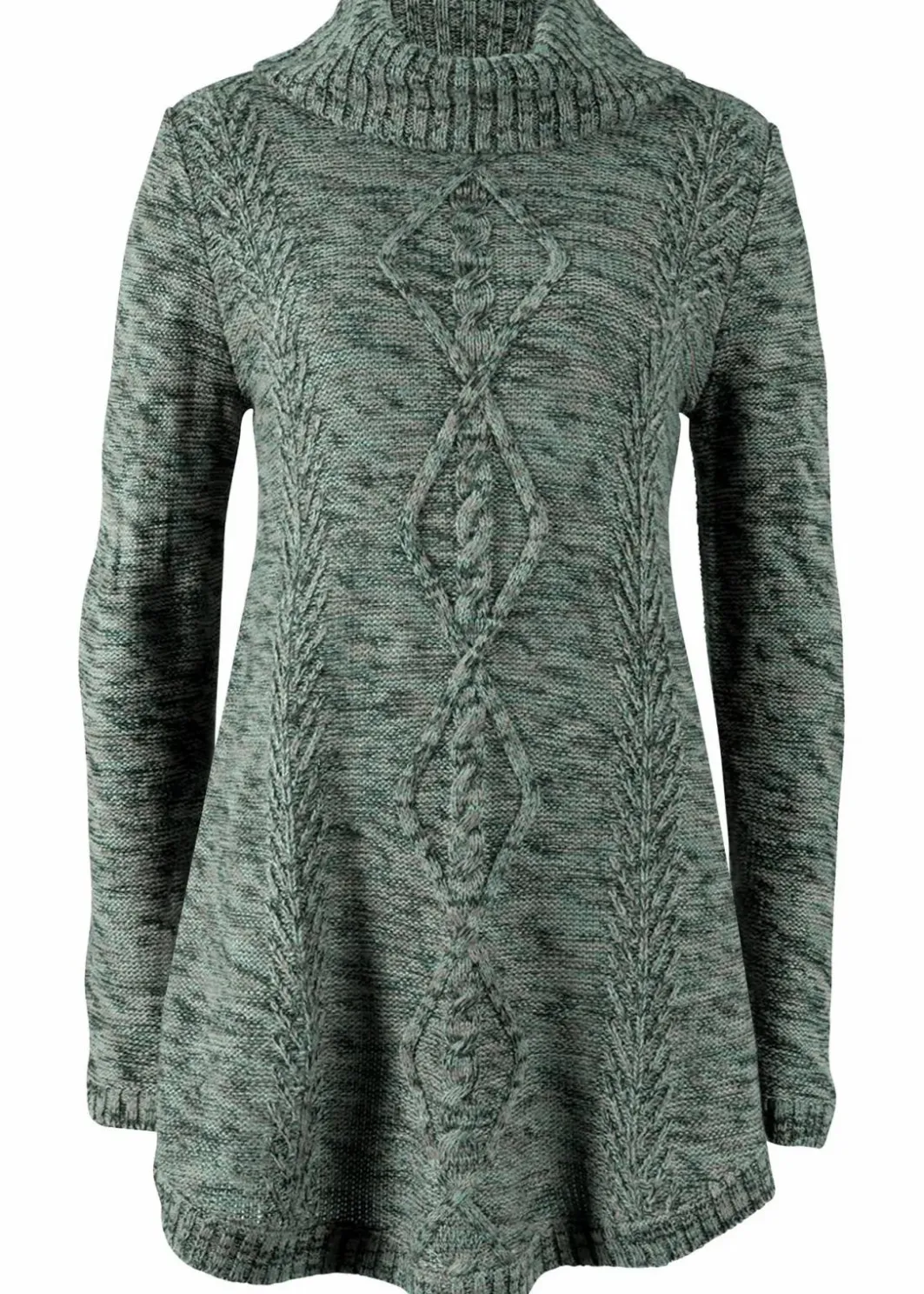 Damen bonprix Strickmode|Pullover & Strickjacken|Poncho-Longpullover, Langarm