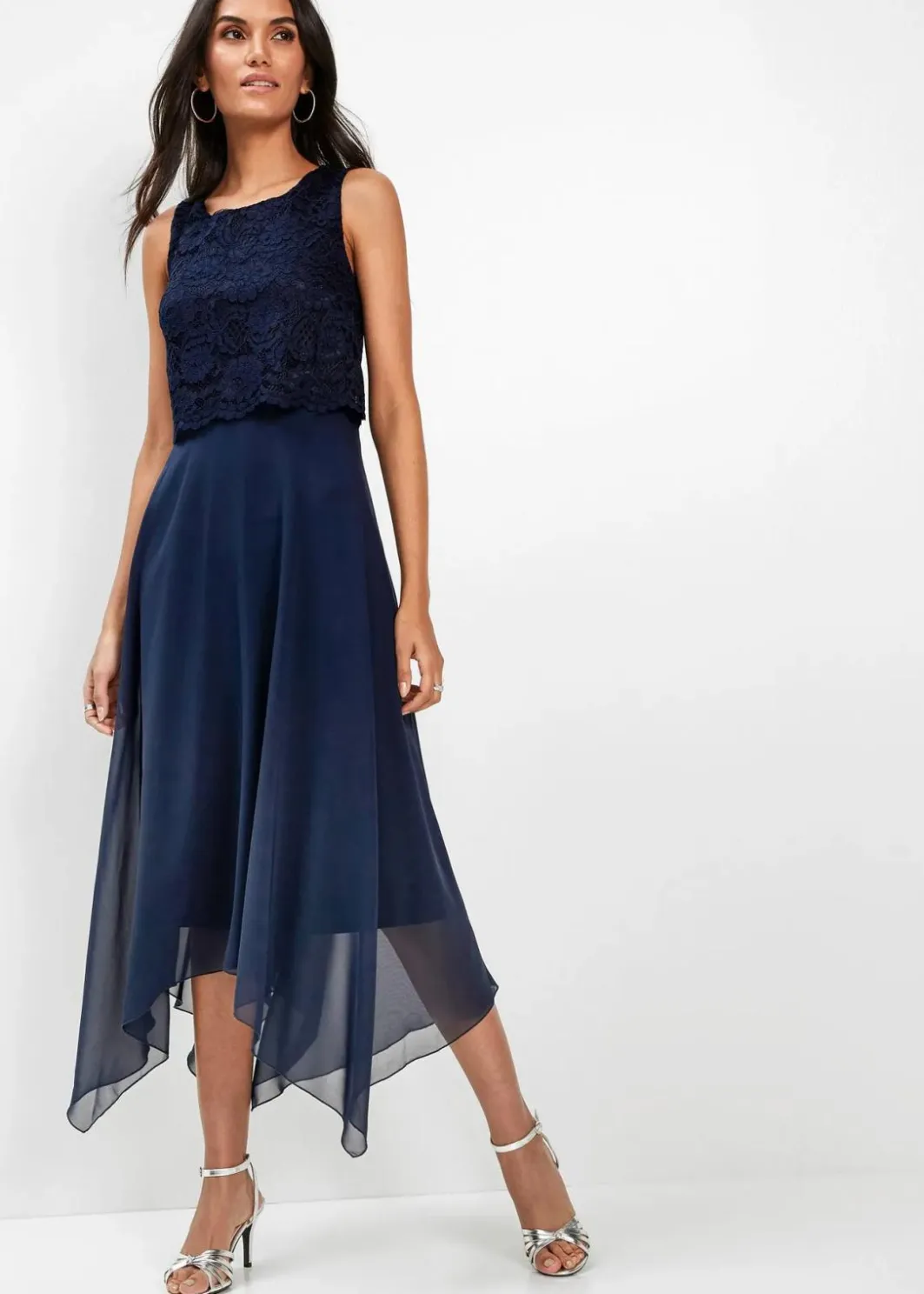 Premium Chiffonkleid mit Spitze Damen Kleider|Festliche Mode