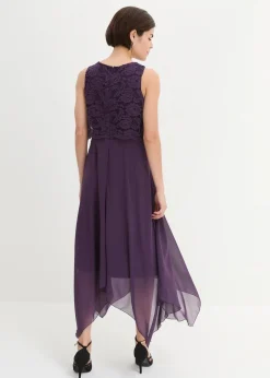 Outlet Premium Chiffonkleid mit Spitze Damen Kleider|Festliche Mode
