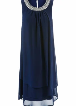 Damen bonprix Bekleidung·Pullover & Strickjacken|Festliche Mode|Premium Kleid mit Applikation