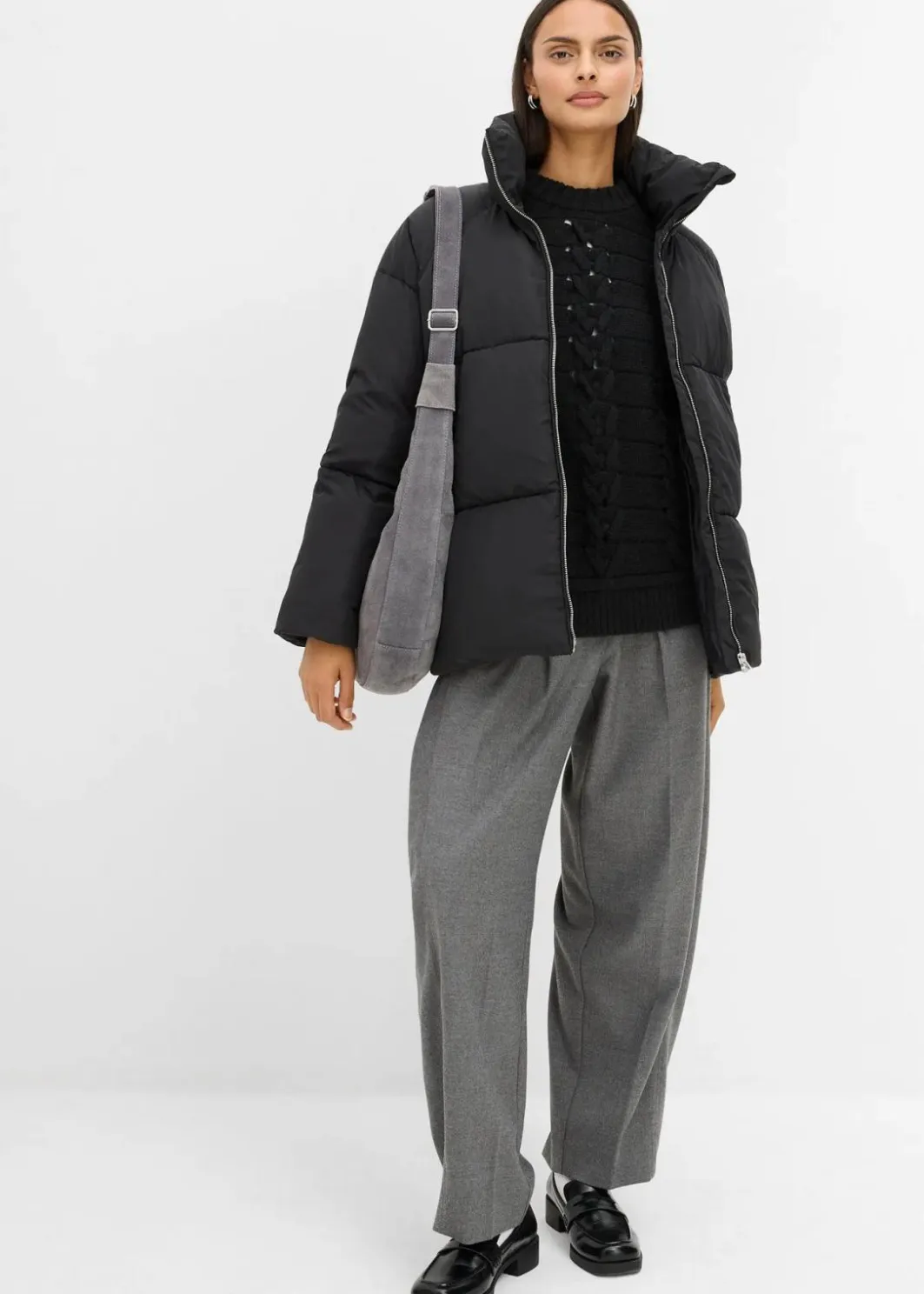 Damen bonprix Bekleidung·Hosen|Nachhaltigere Materialien|Puffer-Jacket