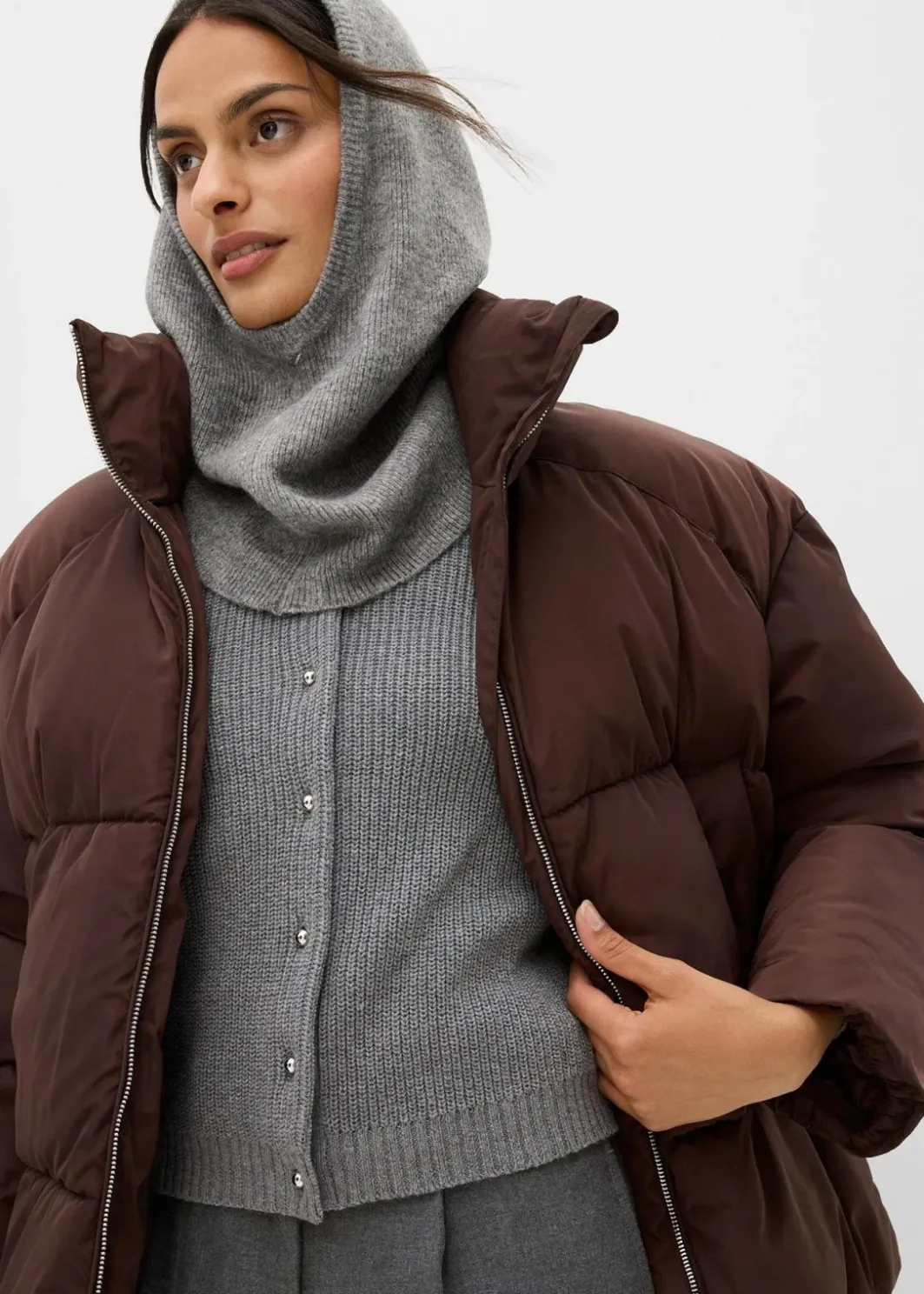Damen bonprix Jacken & Mäntel|Nachhaltigere Materialien|Puffer-Jacket