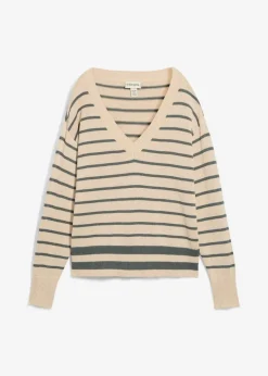 Damen bonprix Pullover & Strickjacken|Strickmode|Pullover aus Baumwollmix