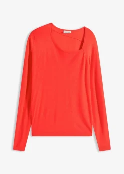Damen bonprix Pullover & Strickjacken|Strickmode|Pullover aus fließendem Viskose-Mix