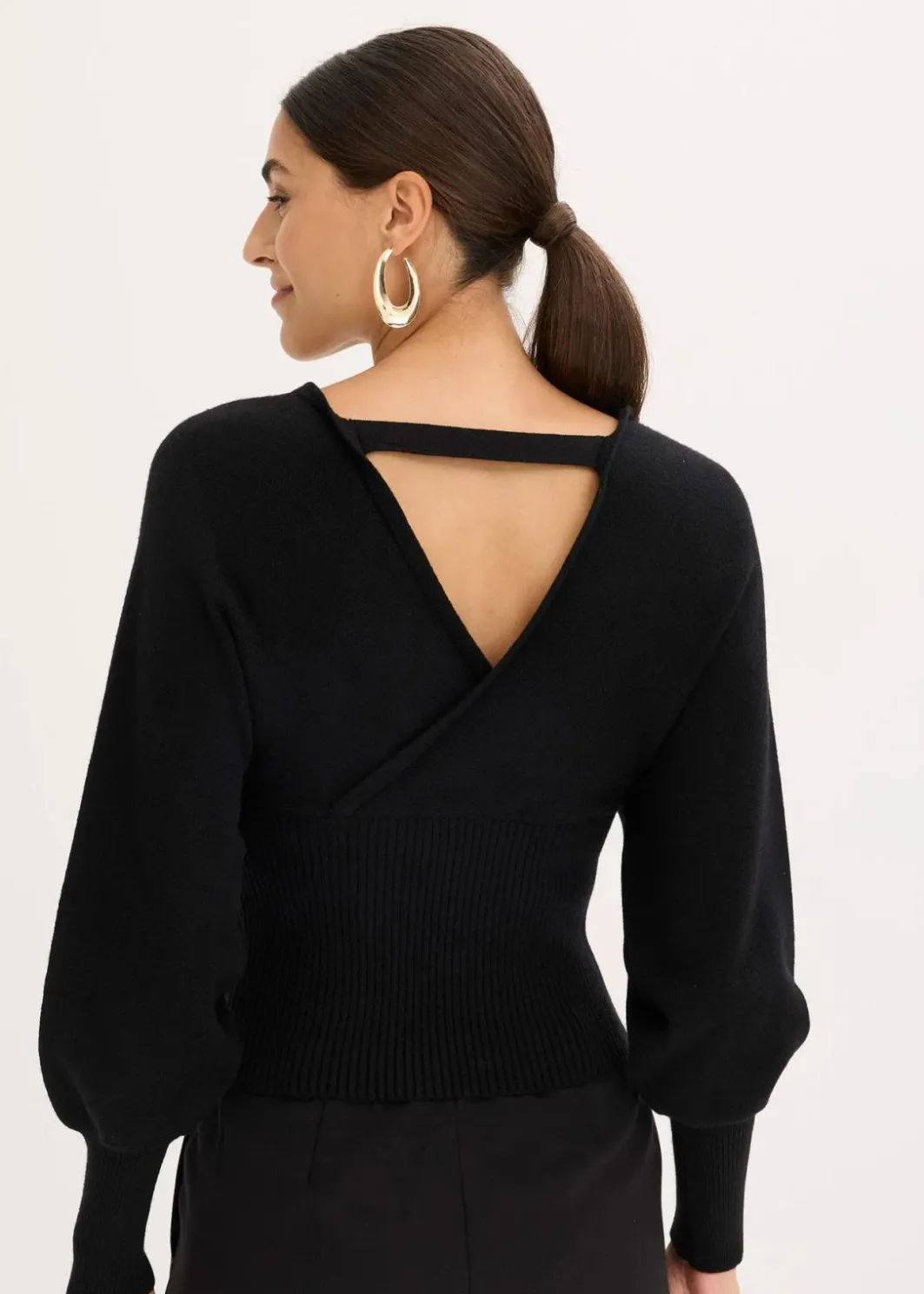 Damen bonprix Bekleidung·Umstandsmode|Strickmode|Pullover aus fließendem Viskose-Mix