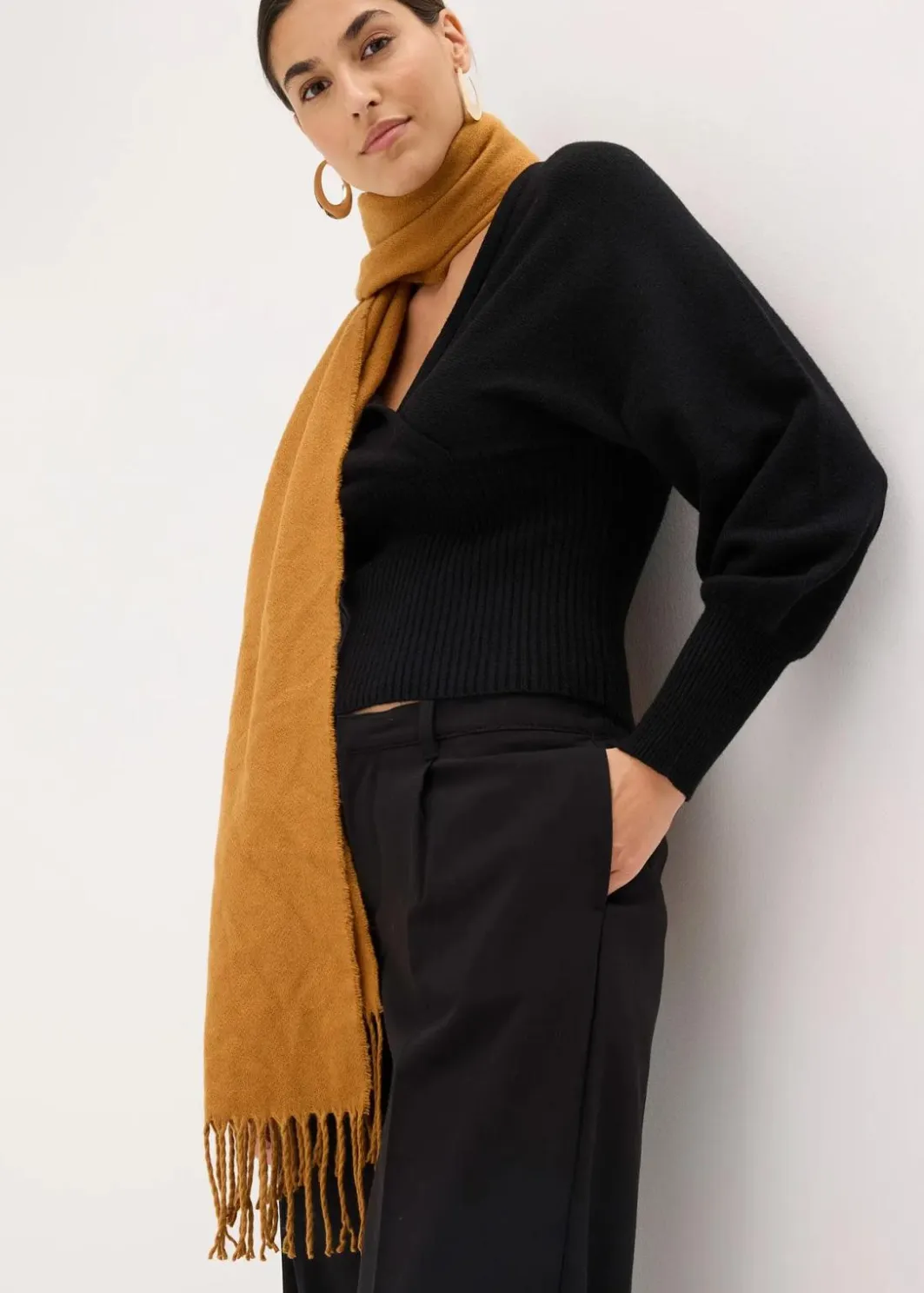 Damen bonprix Bekleidung·Umstandsmode|Strickmode|Pullover aus fließendem Viskose-Mix