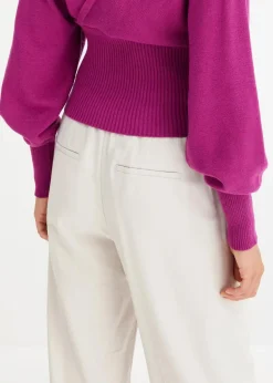 Pullover aus fließendem Viskose-Mix Damen Bekleidung·Umstandsmode|Strickmode