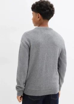 Sale Pullover aus reiner Baumwolle Kinder Jungen 9-16 Jahre·Sweat & Strick