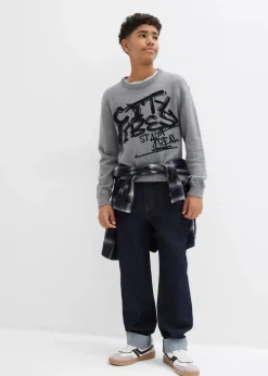 Sale Pullover aus reiner Baumwolle Kinder Jungen 9-16 Jahre·Sweat & Strick