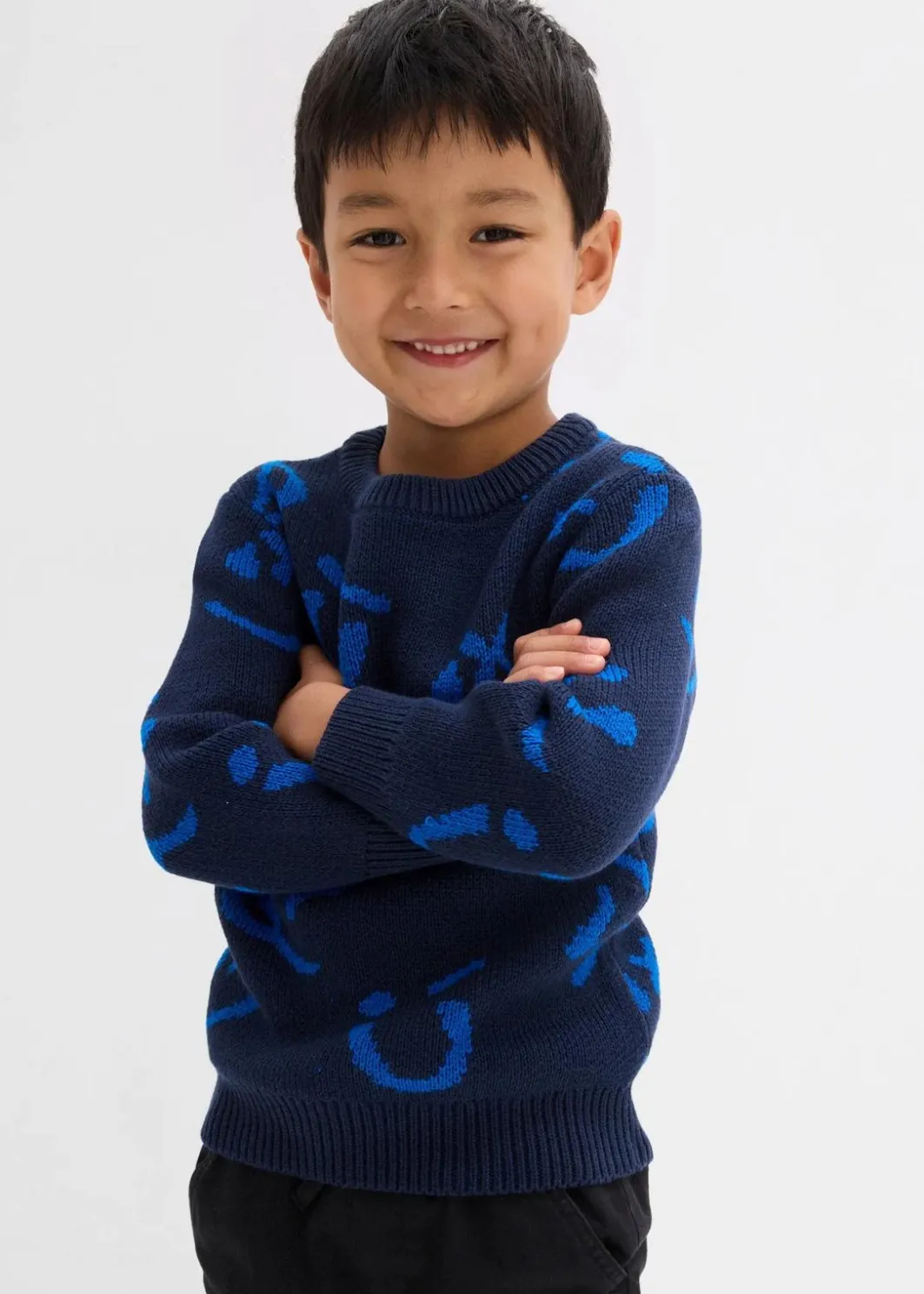 Kinder bonprix Jungen 2-8 Jahre·Sweat & Strick|Pullover aus reiner Baumwolle