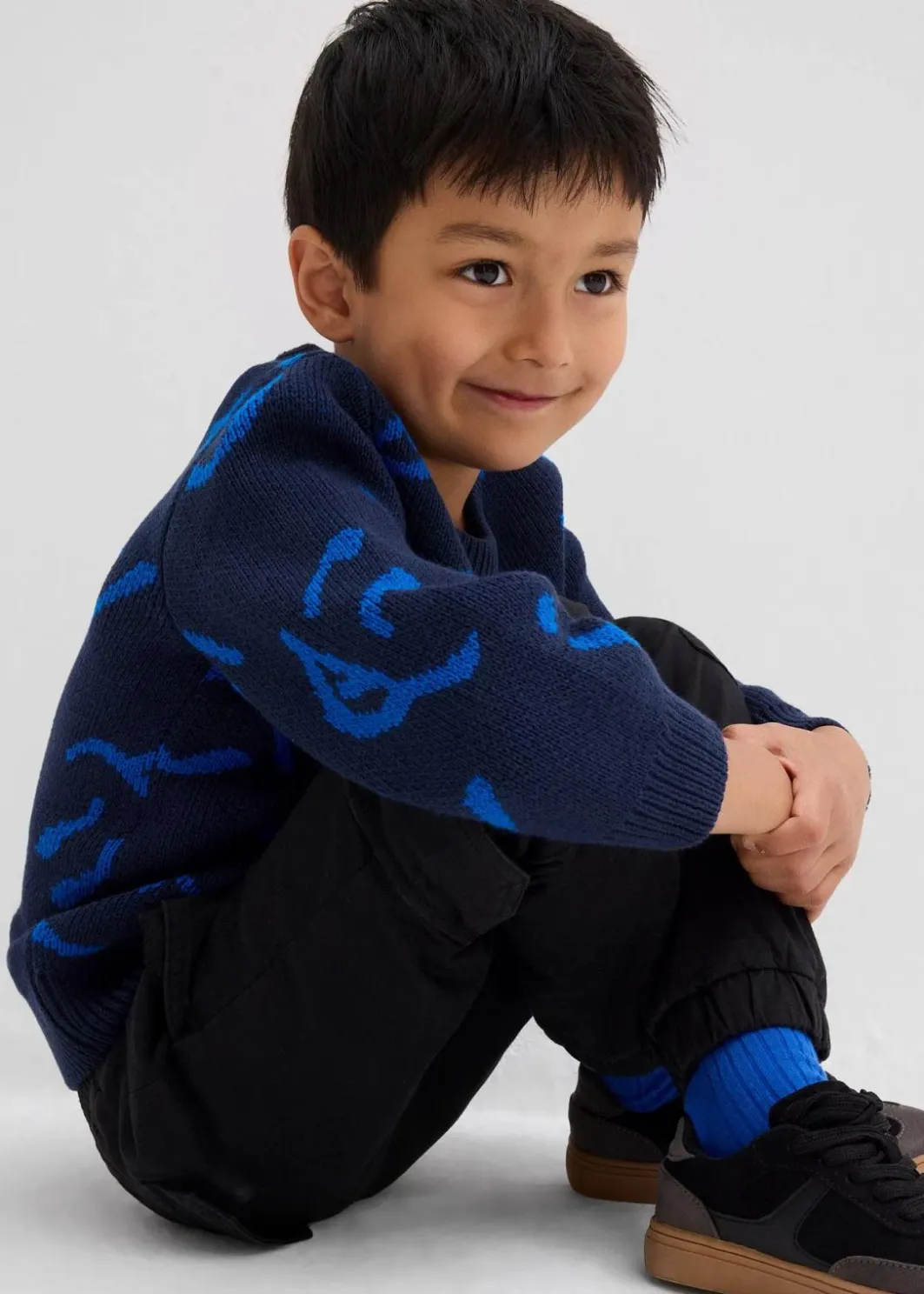 Kinder bonprix Jungen 2-8 Jahre·Sweat & Strick|Pullover aus reiner Baumwolle