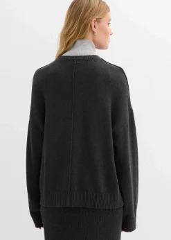 Damen bonprix Bekleidung·Umstandsmode|Bekleidung·Jeans|Pullover aus reiner Baumwolle