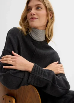 Damen bonprix Bekleidung·Umstandsmode|Bekleidung·Jeans|Pullover aus reiner Baumwolle