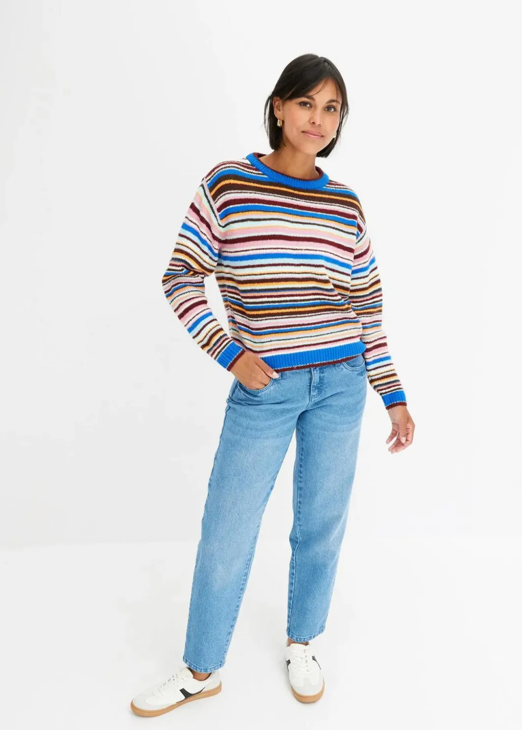 Hot Pullover gestreift Damen Bekleidung·Umstandsmode|Bekleidung·Jeans