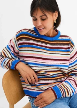 Hot Pullover gestreift Damen Bekleidung·Umstandsmode|Bekleidung·Jeans
