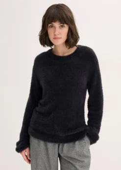 Damen bonprix Pullover & Strickjacken|Strickmode|Pullover in Plüsch-Optik