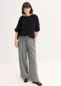 Damen bonprix Pullover & Strickjacken|Strickmode|Pullover in Plüsch-Optik