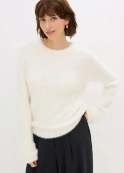 Best Pullover in Plüsch-Optik Damen Bekleidung·Umstandsmode|Pullover & Strickjacken