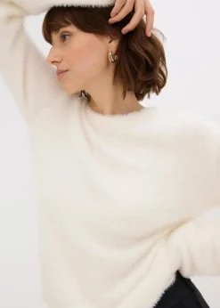 Best Pullover in Plüsch-Optik Damen Bekleidung·Umstandsmode|Pullover & Strickjacken