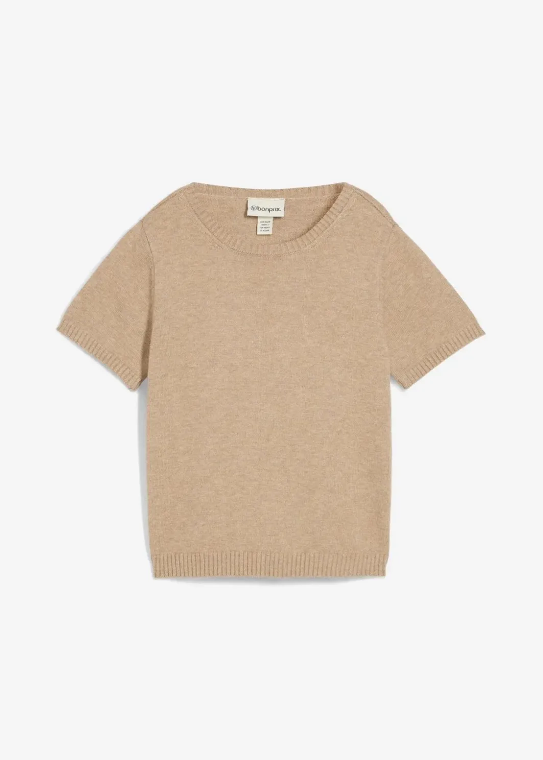 Damen bonprix Nachhaltigere Materialien|Pullover & Strickjacken|Pullover, Kurzarm